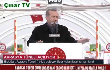Avrasya Tüneli Cumhurbaşkanı Recep Tayyip Erdoğan Açılış Konuşması